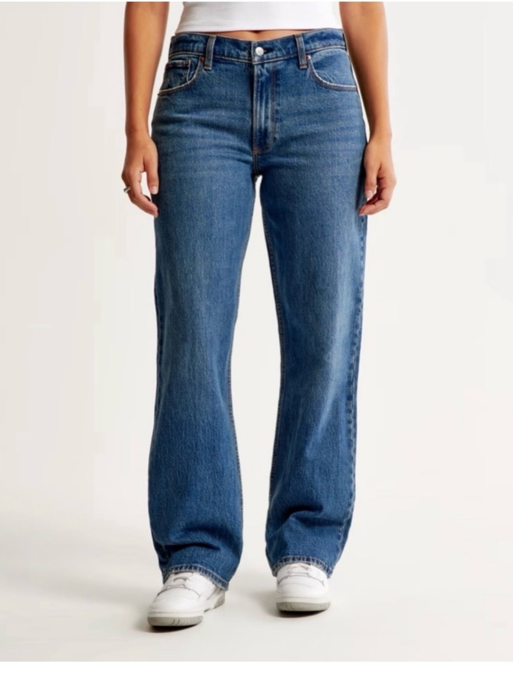 Abercrombie & Fitch Curve Love The 90’s Baggy Low Rise Jeans 10 long/30